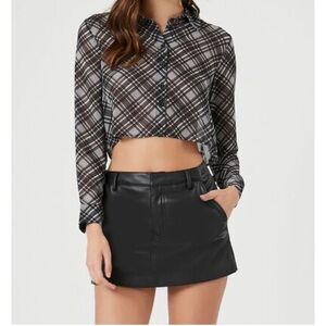 Forever 21 leather skort
